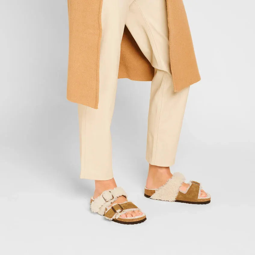 כפכף בירקנטשטוק פרווה חצי חצי 1025564