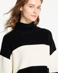 CK LV047D353G UB1 CHUNKY LOOSE HIGH NECK SWEATER