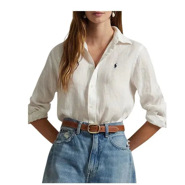 CLASSIC-LONG SLEEVE-BUTTON FRONT SHIRT 211970730 001 - xtazy fashion