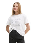 EMBROIDERED INSTITUTIONAL TEE J20J224987 YAF - xtazy fashion