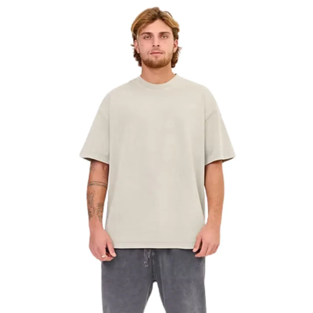 חולצה אוברסייז S004-BEIGE