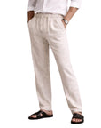 GIANNI LUPO מכנס פשתן FJ3270 S26 BEIGE
