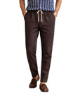 GIANNI LUPO מכנס פשתן FJ3270 S26 BROWN