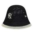 60856287 Knitted Bucket NY Yankees - BLK/WHI