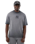 60856162 MLB Washed Logo Tee NY Yankees - BLK