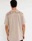 M CTN OVERSIZE SS SHIRT 25166861 SAND 01 - xtazy fashion