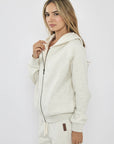 CVC ZIPPED HOODED JKT 26173857T CREAM 01