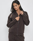 CVC ZIPPED HOODED JKT 26173857T DK.BROWN 57