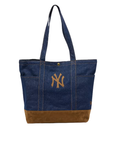 60856115 Suede Denim Tote NY Yankees - NVY