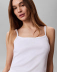 LV047G208G YAF SL 2X2 BABY RIB STRAP TANK