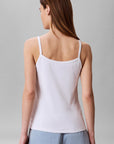LV047G208G YAF SL 2X2 BABY RIB STRAP TANK
