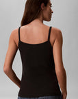 LV047G208G UB1 SL 2X2 BABY RIB STRAP TANK