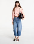 LV047G748G YRE CROPPED BARREL JEAN TINTED AIRWA