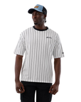 60856140 Pinstripe Oversize Tee New Era - WHI/NVY