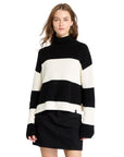 CK LV047D353G UB1 CHUNKY LOOSE HIGH NECK SWEATER