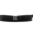 CK LV04F7048G 2QU EMBLEM BUCKLE AOP 15MM BELT