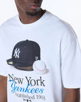 MLB SCRIPT GRPHC TEE NEYYAN WHI 60596279