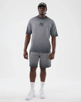60856162 MLB Washed Logo Tee NY Yankees - BLK