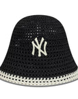 60856287 Knitted Bucket NY Yankees - BLK/WHI