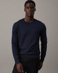 CK LV040BM343 CEF LS SUPIMA COTTON CREW 14GG