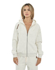 CVC ZIPPED HOODED JKT 26173857T CREAM 01