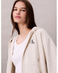 CK LV047B270G P4P MONOLOGO FRENCH TERRY FZ BF HOOD