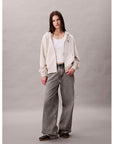 CK LV047B270G P4P MONOLOGO FRENCH TERRY FZ BF HOOD