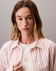 LV047C118G XNR YD STRIPE BOXY CROPPED SHIRT