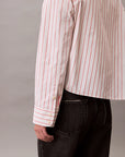 LV047C118G XNR YD STRIPE BOXY CROPPED SHIRT