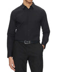 LV04LB145G UB1 LS SOLID STRETCH SLIM SHIRT