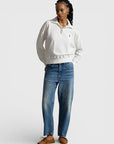 211B18685 006 KNIT-HALF ZIP-SWEATSHIRT