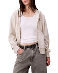 CK LV047B270G P4P MONOLOGO FRENCH TERRY FZ BF HOOD