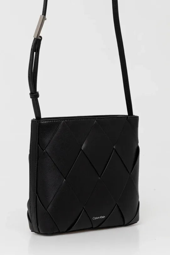 CK WOVEN SQUARE CROSSBODY K60K612991 BEH