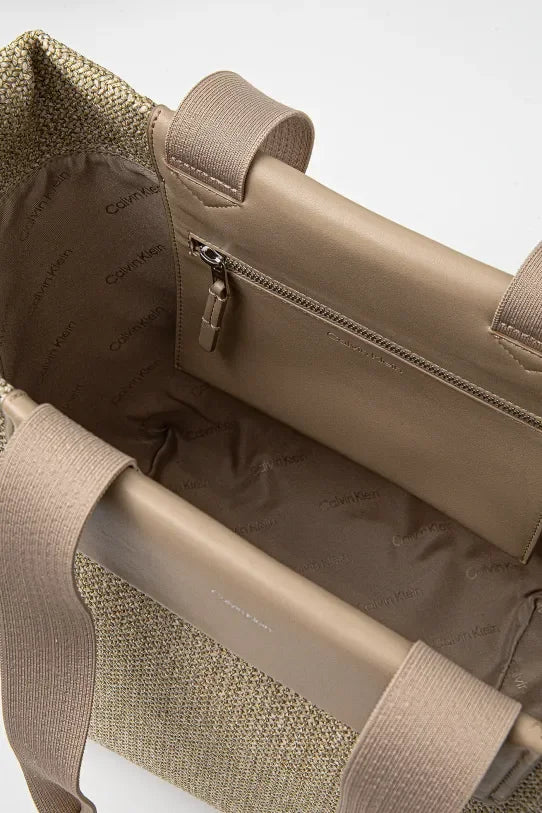 CK RAFFIA MEDIUM SHOPPER K60K613174 W75