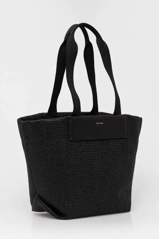 CK RAFFIA MEDIUM SHOPPER K60K613174 BEH
