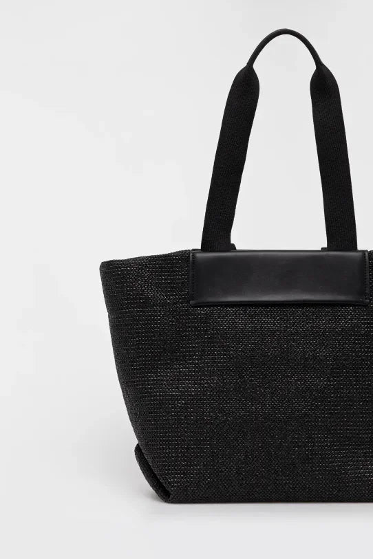 CK RAFFIA MEDIUM SHOPPER K60K613174 BEH