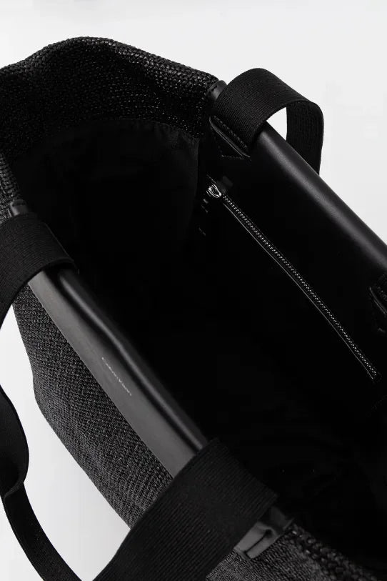 CK RAFFIA MEDIUM SHOPPER K60K613174 BEH