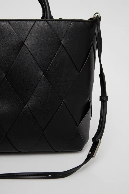 CK WOVEN MEDIUM TOTE K60K613176 BEH