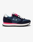 ALLY SOLID NYLON - Navy Blue — סניקרס לנשים