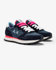ALLY SOLID NYLON - Navy Blue — סניקרס לנשים