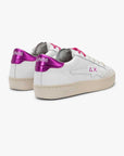 KATY LEATHER WHITE/FUXIA — סניקרס לנשים
