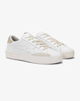 KATY LEATHER WHITE/GOLD — סניקרס לנשים