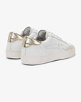 KATY LEATHER WHITE/GOLD — סניקרס לנשים