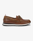TOM BARCA LEATHER - BROWN — מוקסין לגברים