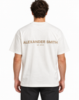 חולצת Alexander Smith MT09 לבן AS261MT09-100 – מבט אחורי על דוגמן