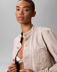 LV047G743G 3M3 EASY CROPPED DENIM JACKET MARBLE