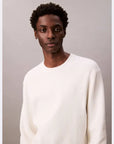 CK LV04LB327G YAS LS TEXTURE CTTN CREWNK SWEATER 1