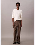 CK LV04LB327G YAS LS TEXTURE CTTN CREWNK SWEATER 1