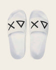 SLIPPERS LOGO WHITE — כפכפים לגברים