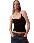 CK LV047D300G UB1 CTN RIB TANK WITH COLOR BLOCK TR